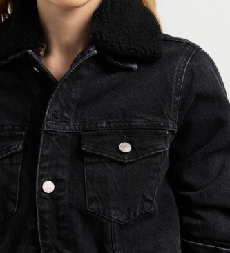 Pepe Jeans Zwart Crescent Teddy jack