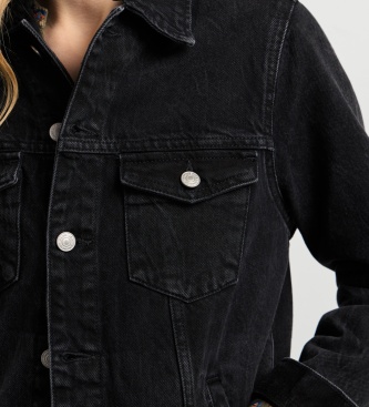 Pepe Jeans Zwart Crescent Teddy jack