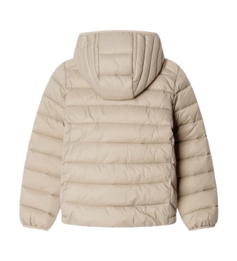 Pepe Jeans Edward beige hooded padded jacket