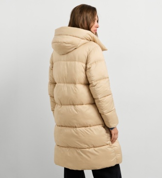 Pepe Jeans Gewatteerde jas Lauren Long beige