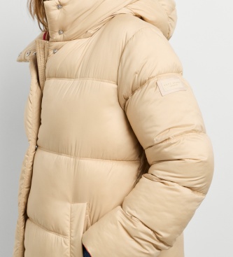 Pepe Jeans Gewatteerde jas Lauren Long beige