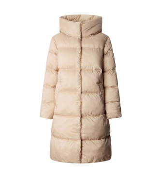 Pepe Jeans Gewatteerde jas Lauren Long beige