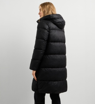 Pepe Jeans Lauren Long gewatteerde jas lang zwart