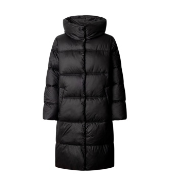 Pepe Jeans Lauren Long gewatteerde jas lang zwart