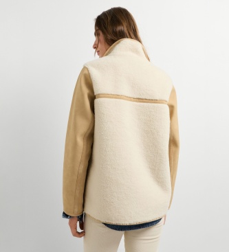 Pepe Jeans Ninette jas gebroken wit