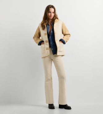 Pepe Jeans Ninette jas gebroken wit