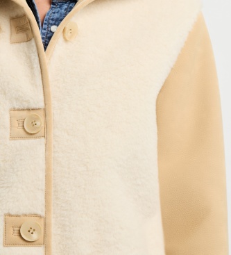 Pepe Jeans Ninette jas gebroken wit