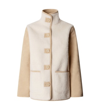 Pepe Jeans Ninette jas gebroken wit