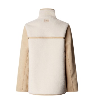 Pepe Jeans Ninette jas gebroken wit