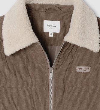 Pepe Jeans Brązowa kurtka Orion