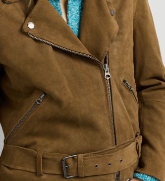 Pepe Jeans Kara leren jas beige