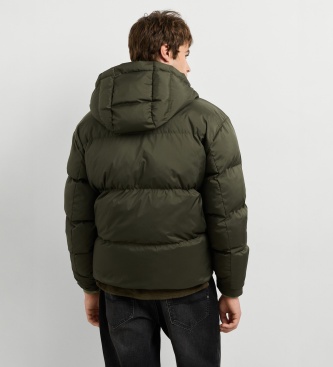 Pepe Jeans Groene Thick Puffer jas