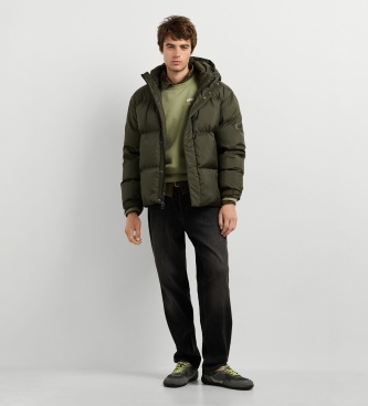Pepe Jeans Groene Thick Puffer jas