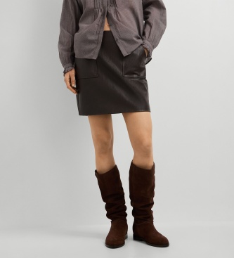 Pepe Jeans Lina nederdel brun