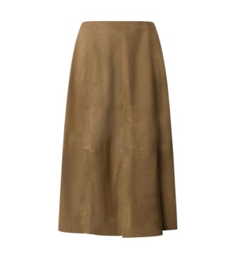 Pepe Jeans Falda de piel Kara beige