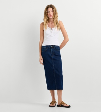 Pepe Jeans Falda Willa Midi azul