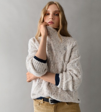 Pepe Jeans Agata off-white sweater