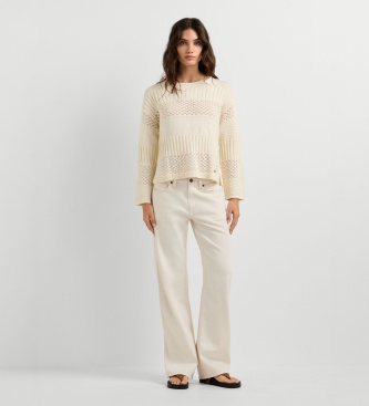 Pepe Jeans Sweter Alaya złamana biel
