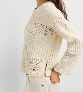 Pepe Jeans Sweter Alaya złamana biel