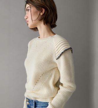 Pepe Jeans Analia off-white sweater