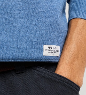 Pepe Jeans Pull col équipage Andre bleu