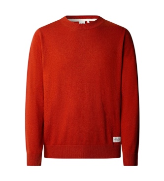 Pepe Jeans Pull Andre Crew orange rougeâtre