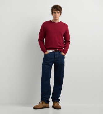 Pepe Jeans Pull col rond Andre grenat