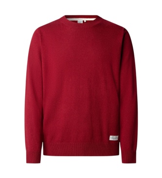Pepe Jeans Pull col rond Andre grenat