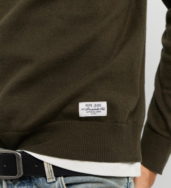 Pepe Jeans Pull col rond Andre vert
