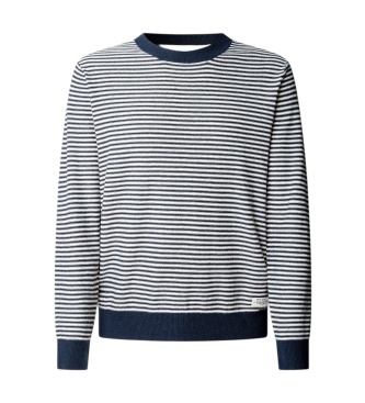 Pepe Jeans Pull Andre à rayures marine