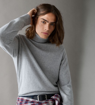 Pepe Jeans Pull Andre Turtle Neck gris