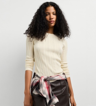 Pepe Jeans Anna Crew off-white sweater