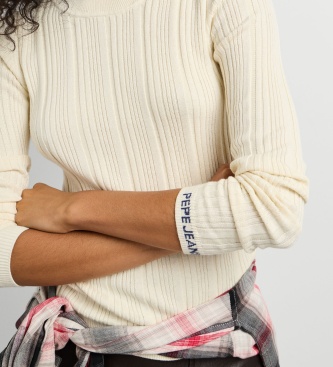 Pepe Jeans Anna Crew off-white sweater