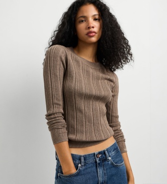 Pepe Jeans Anna Crew brown sweater