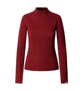 Pepe Jeans Anna Perkins burgundy sweater