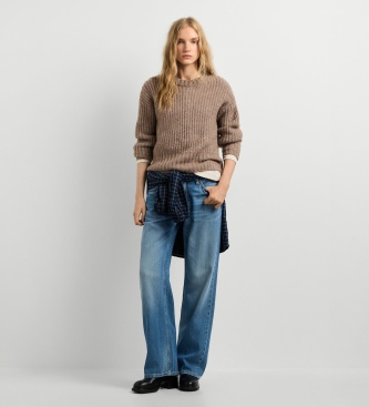 Pepe Jeans Ashley Brown Crew Jersey