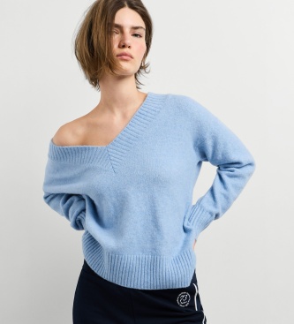 Pepe Jeans Ashley V Neck blue sweater