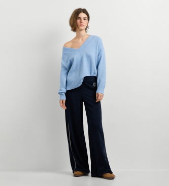Pepe Jeans Ashley V Neck blue sweater