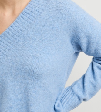 Pepe Jeans Ashley V Neck blue sweater