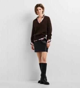 Pepe Jeans Ashley V Brown Sweater