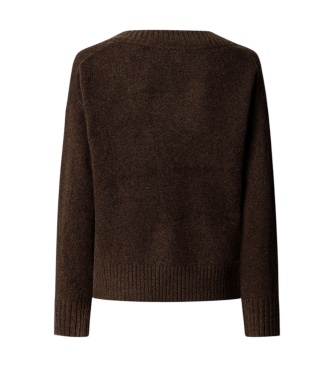 Pepe Jeans Ashley V Brown Sweater