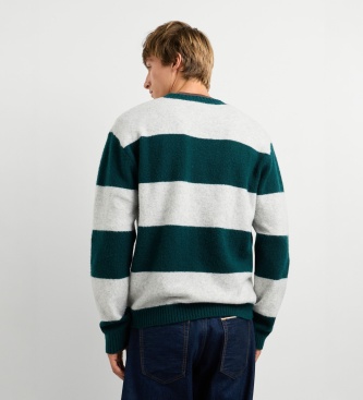 Pepe Jeans Pull Deacon Stripes vert