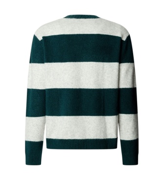 Pepe Jeans Pull Deacon Stripes vert