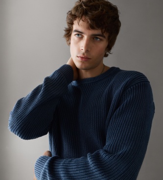 Pepe Jeans Pull Dorian col rond marine