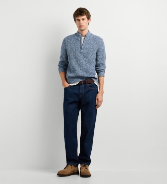 Pepe Jeans Pull Duncan Half Zip bleu