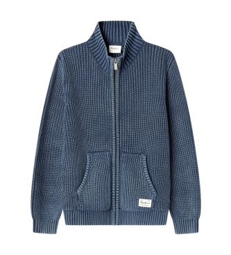 Pepe Jeans Gideon Zip navy blue jumper