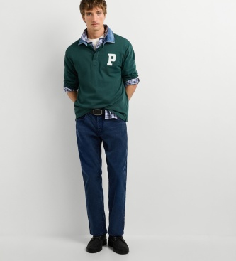 Pepe Jeans Calça Cash Corduroy marinho