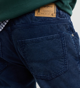 Pepe Jeans Calça Cash Corduroy marinho