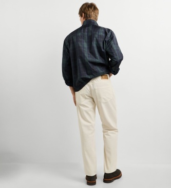 Pepe Jeans Calça Cash Corduroy branco gasto