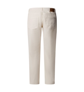 Pepe Jeans Calça Cash Corduroy branco gasto